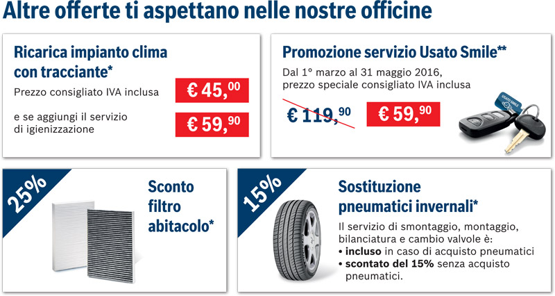 Promozione tagliando primavera 2